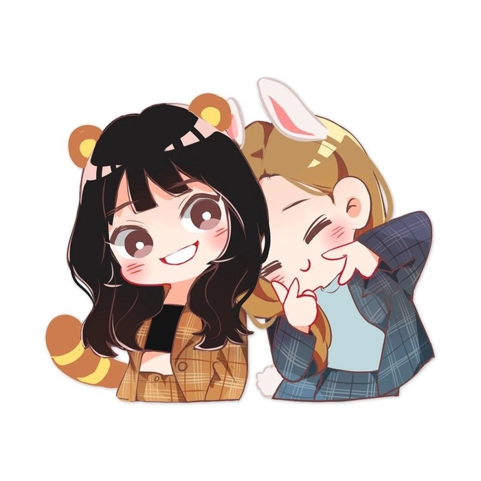 2 friends dp for whatsapp cartoon