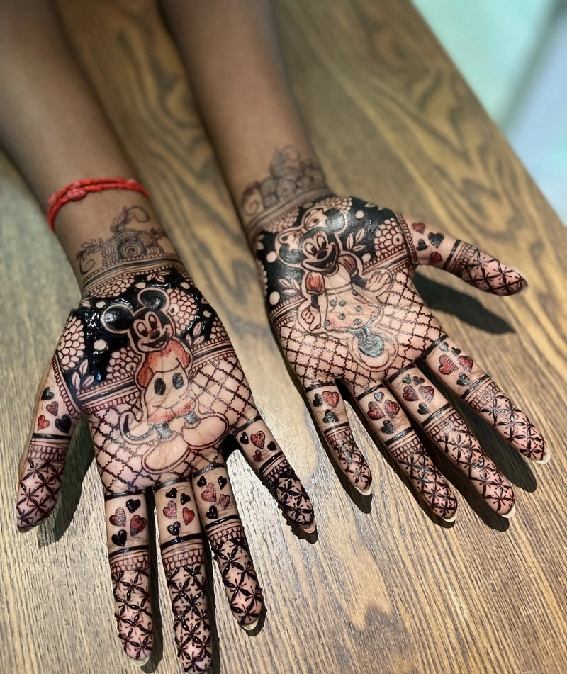 2 mickey mouse drawing