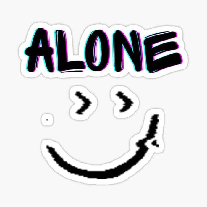 Alone stickers