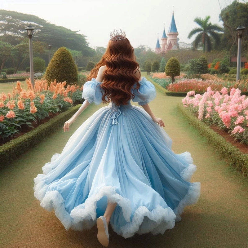 Blue dress dp