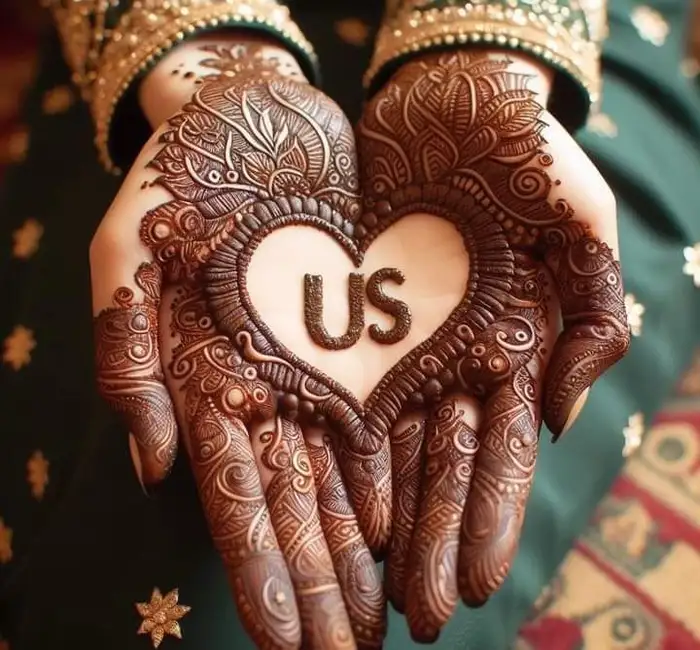 Classic U Mehndi Design Simple