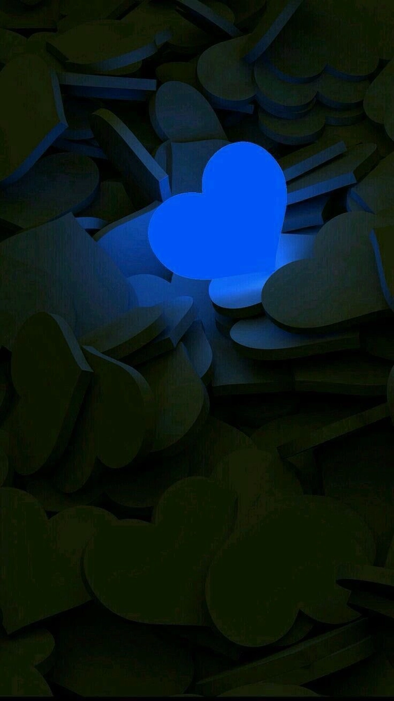 Dp blue heart for instagram