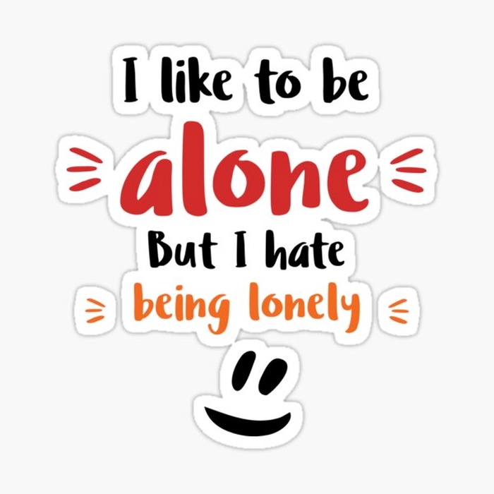 Sticker alone quotes