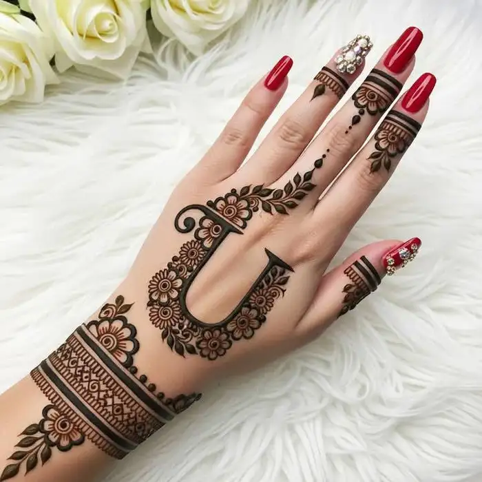 U Mehndi Design Fashion Hand
