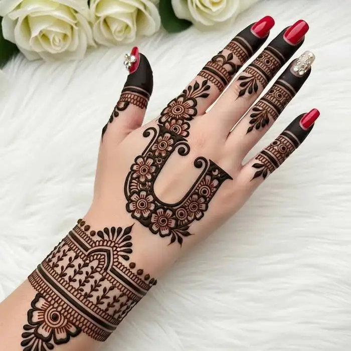 U Mehndi Design Full Hand Art