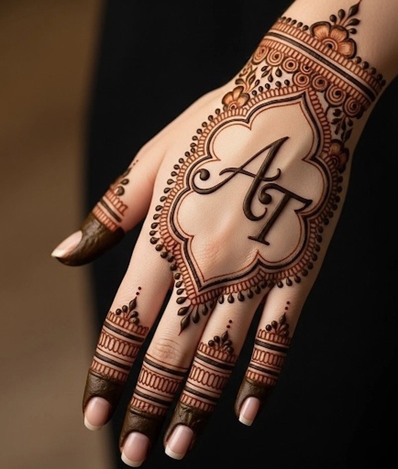 a and t mehndi design