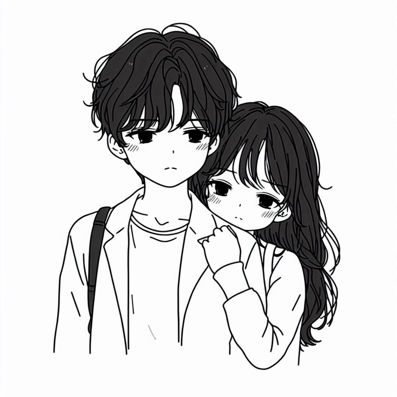 aesthetic anime couple dp for instagram