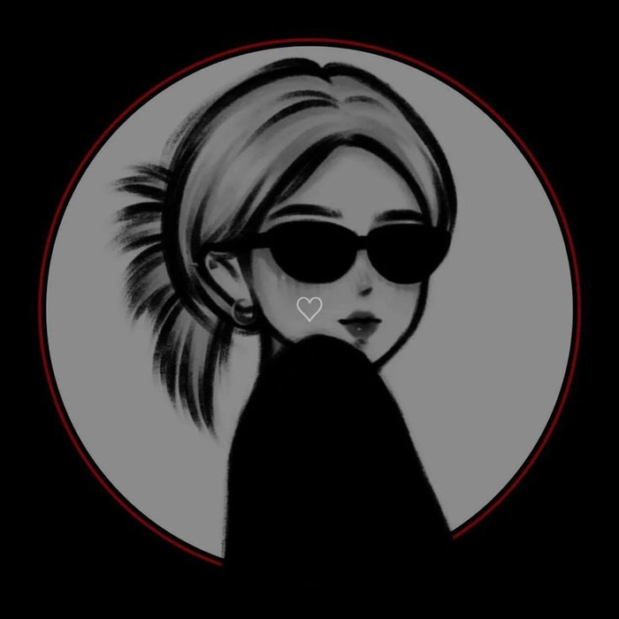 aesthetic cartoon dp for instagram black