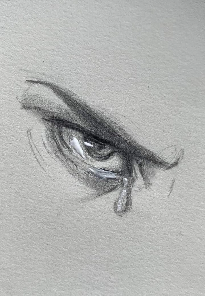 aesthetic crying eyes