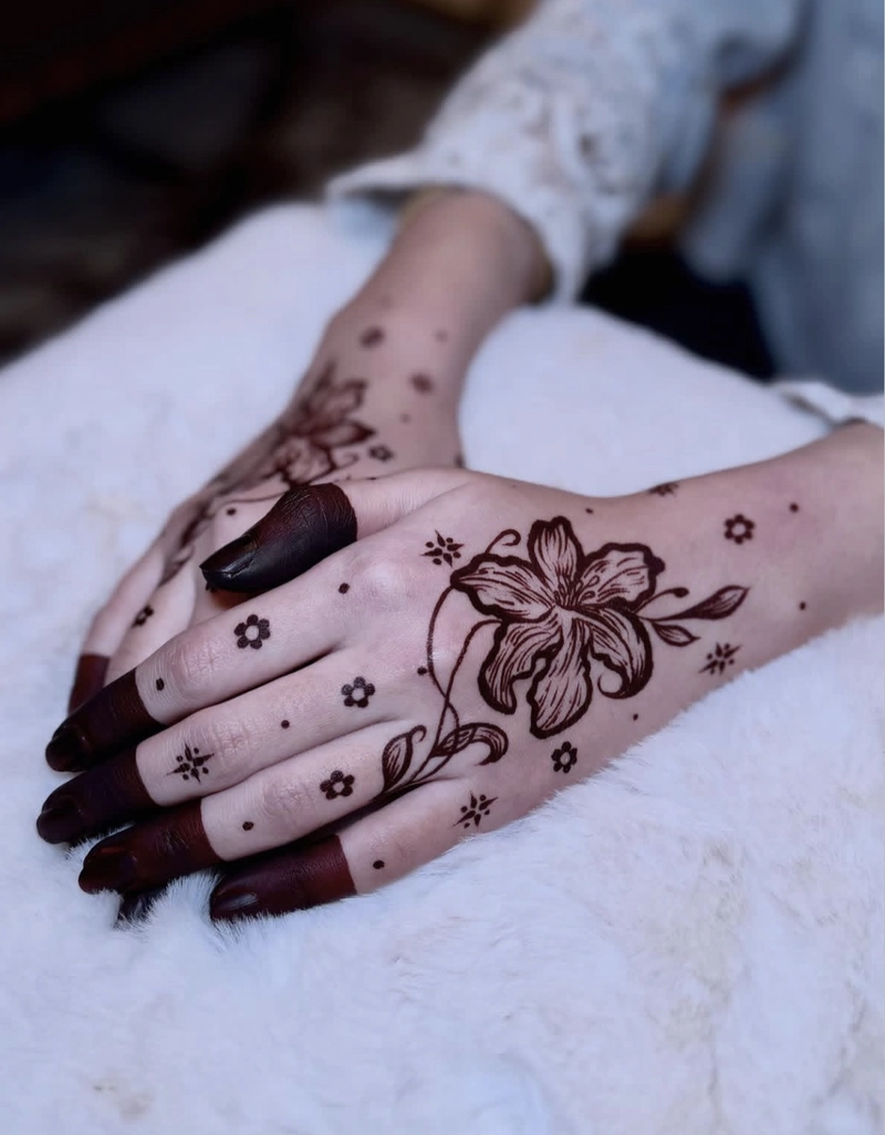 aesthetic mehndi design simple back hand easy