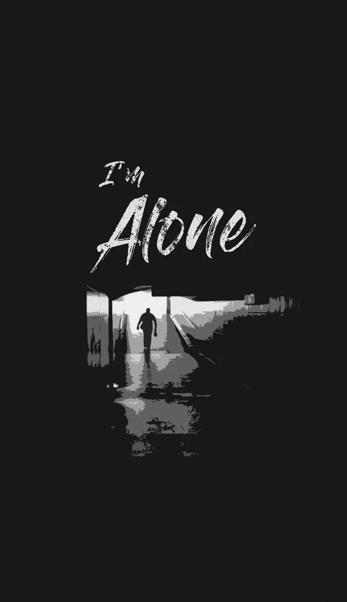 alone sticker pic