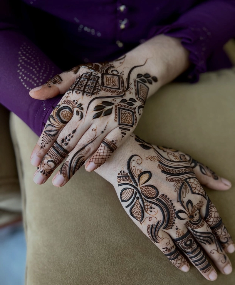 arabic western mehndi design