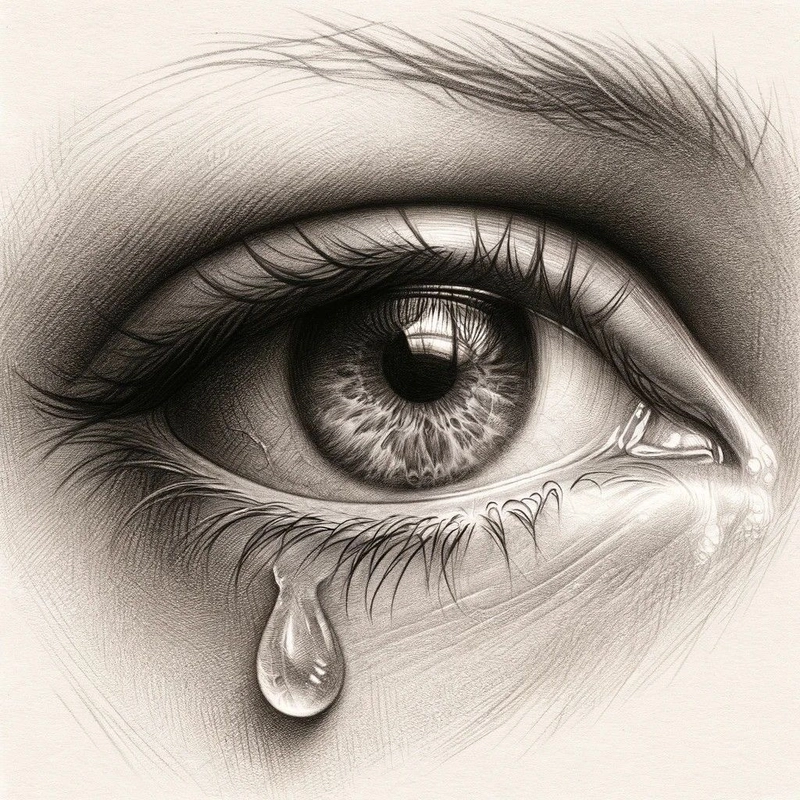 art crying eyes