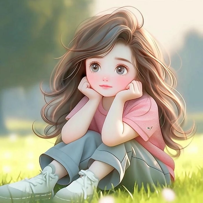 attitude cute whatsapp dp girl cartoon images
