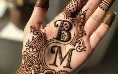 b and m mehndi design