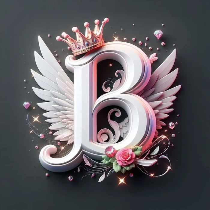b name dp for whatsapp image