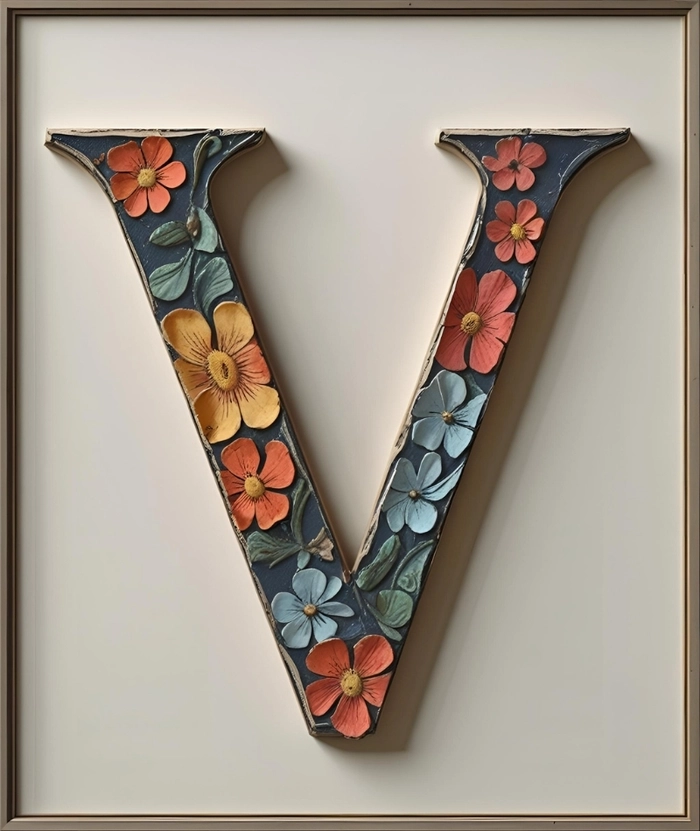 beautiful image letter v for dp