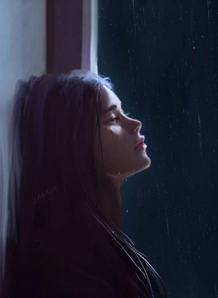 beautiful sad girl pic