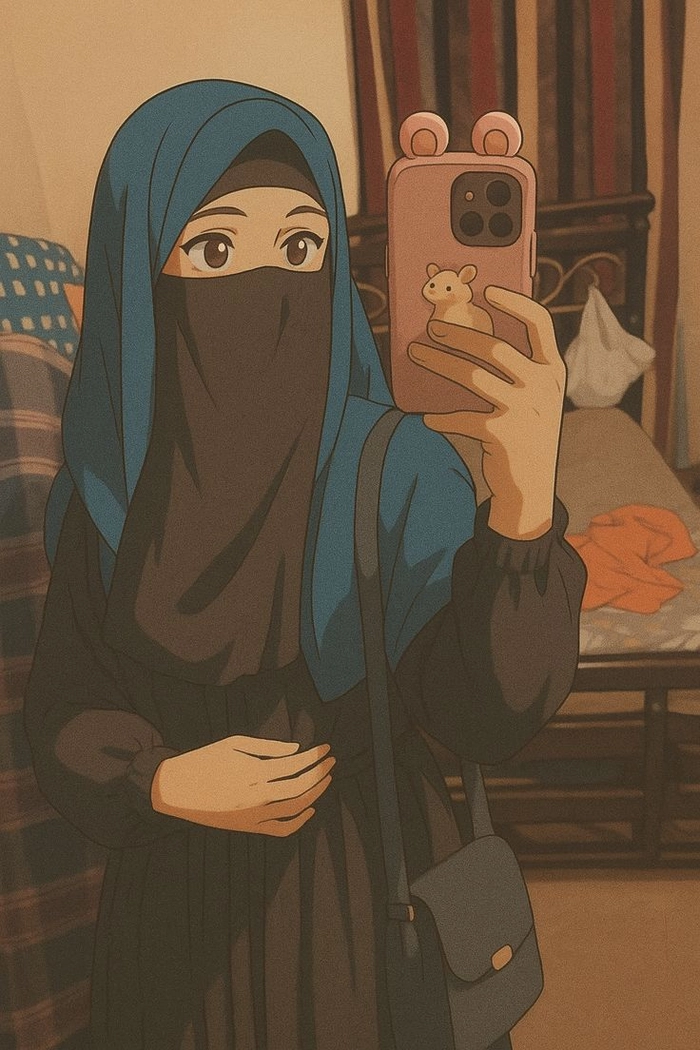 best islamic dp girl hijab cartoon for instagram
