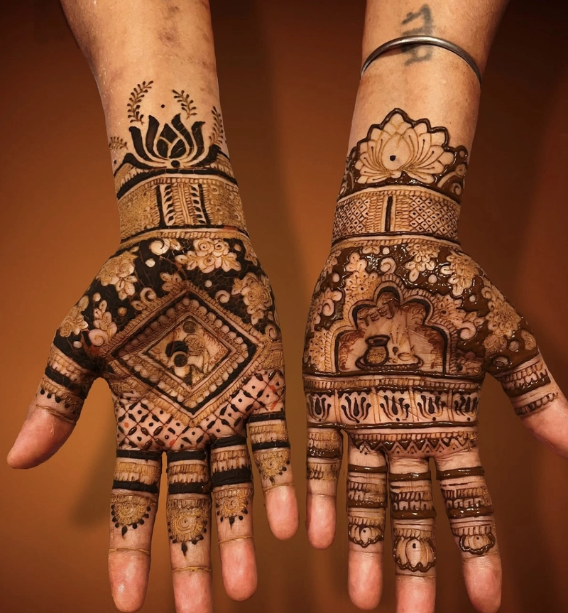 best mehndi design for sawan images