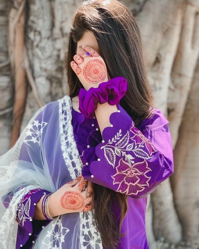 best to best hidden face girls dp