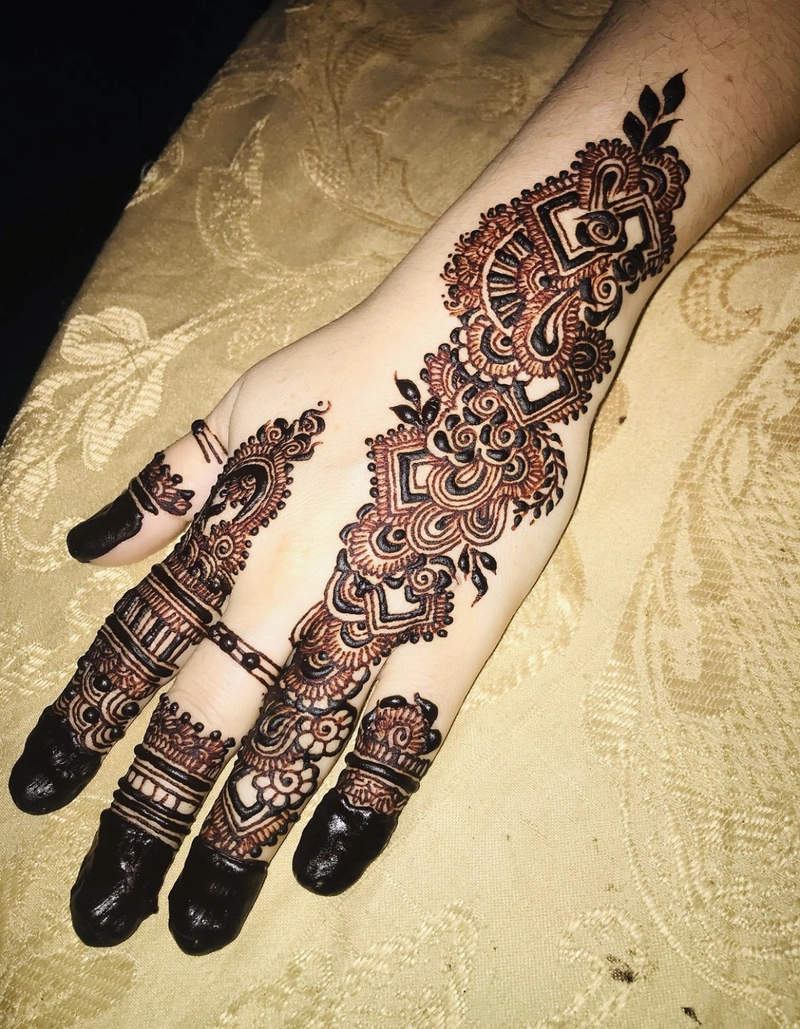 bridal mehndi design kashees full hand