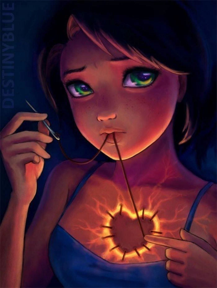 broken dp for instagram girl love