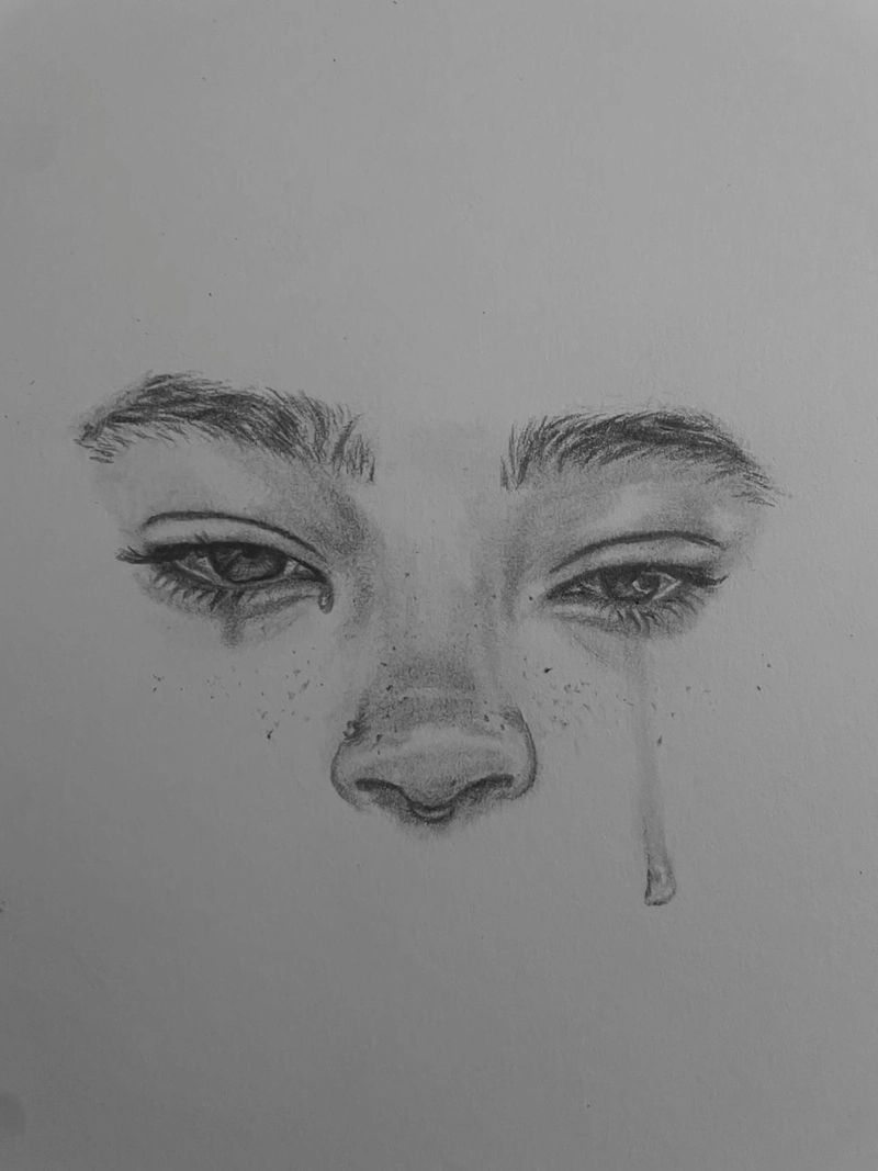 cartoon eyes crying for insta