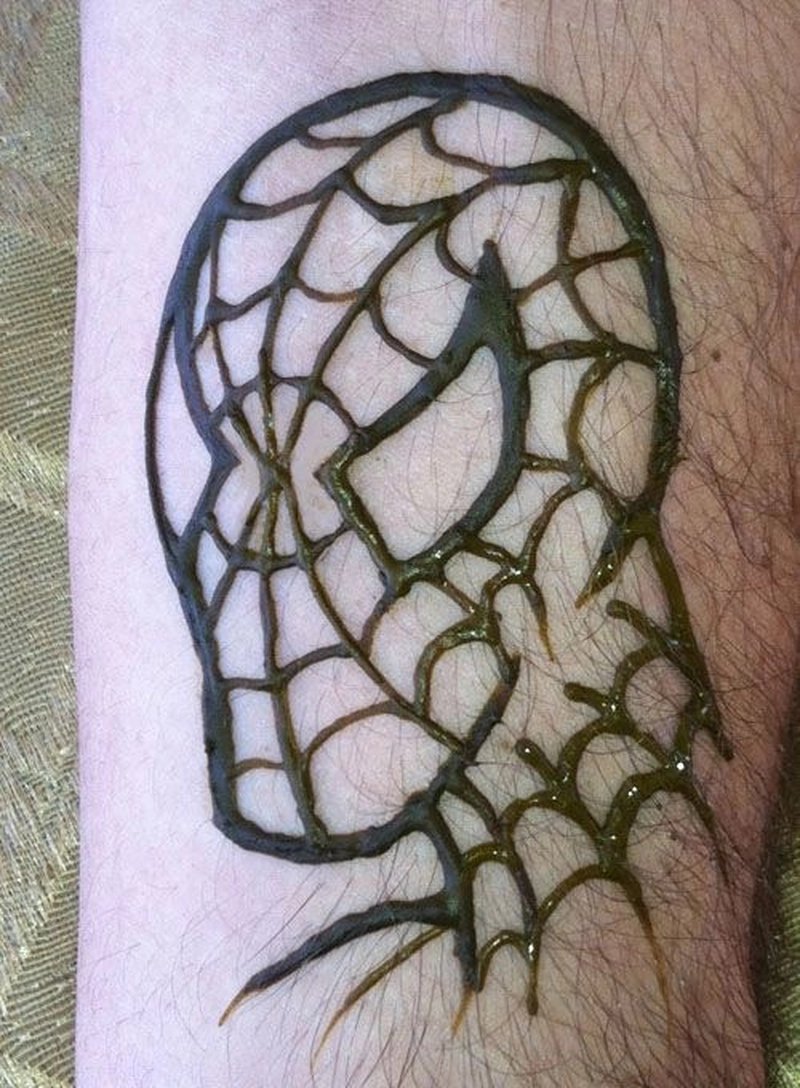 cartoon mehndi design back hand