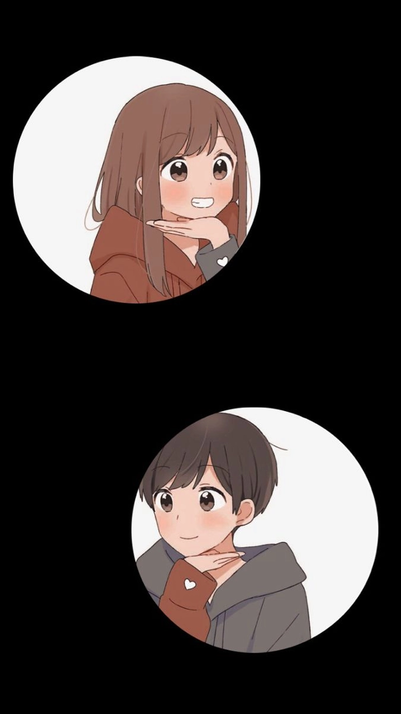 couple dp for instagram half half anime