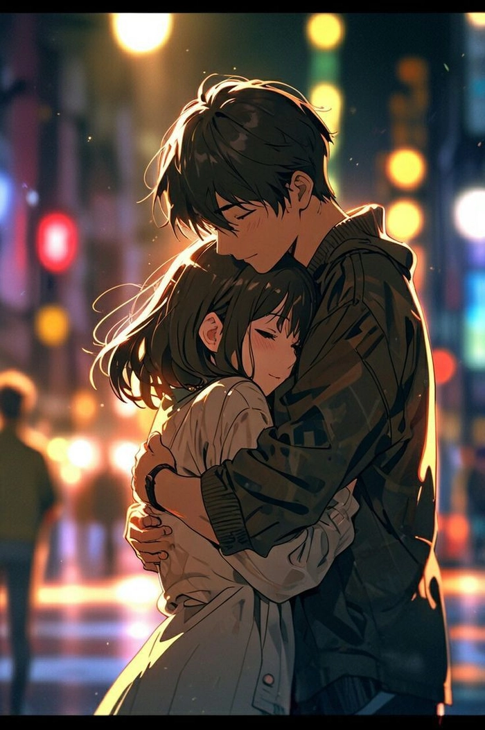 couple hug dp