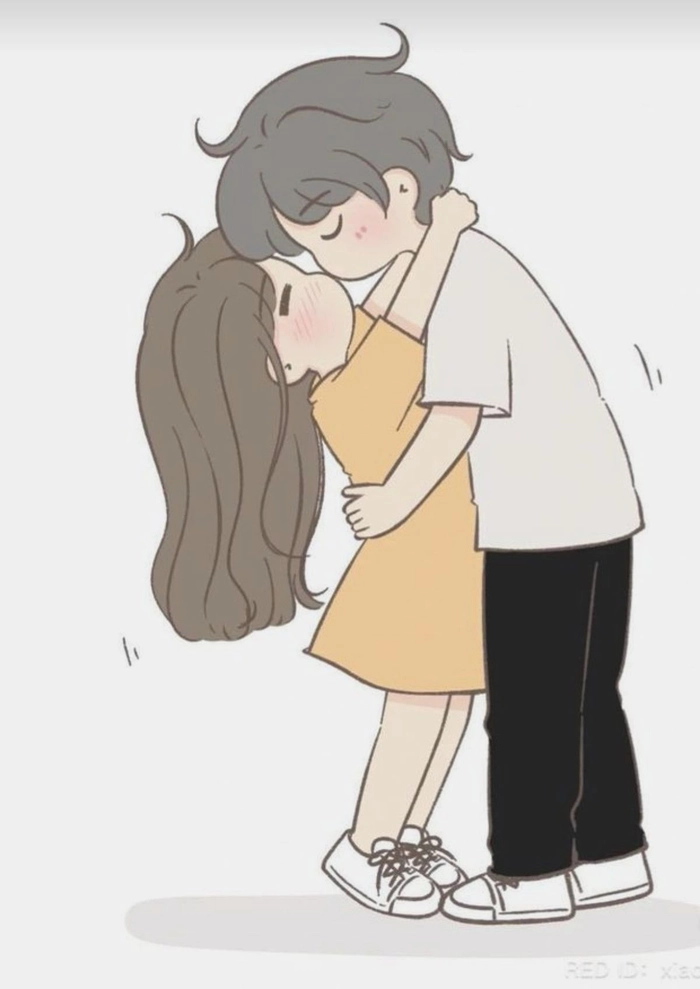 couples love hug kiss
