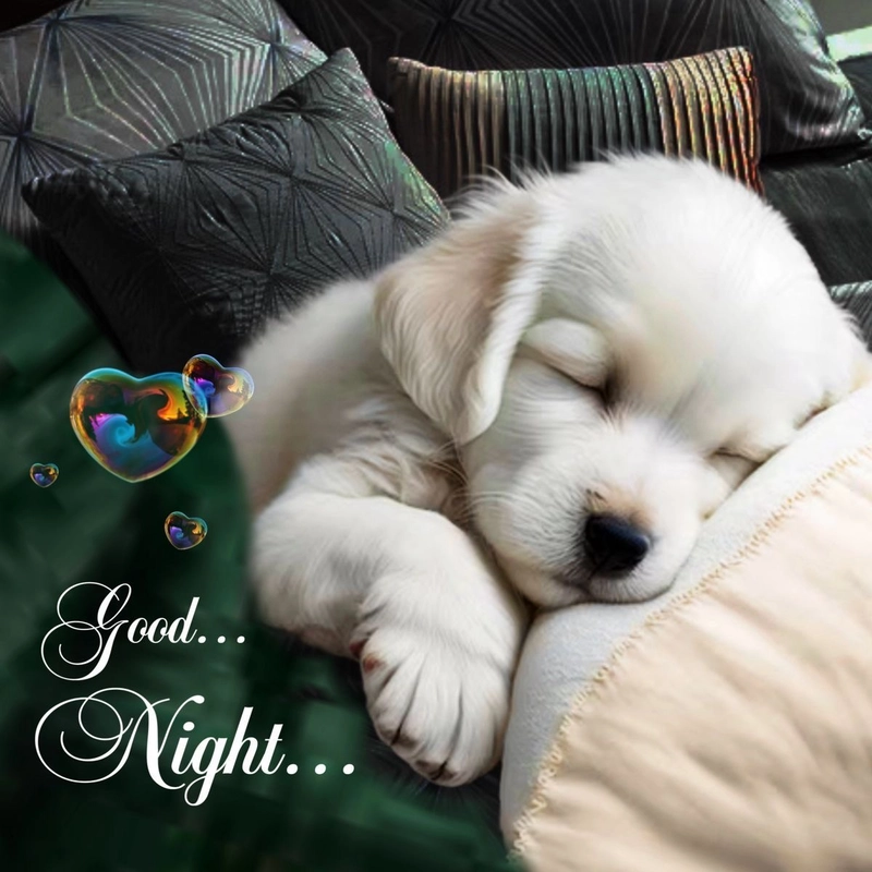 cute animal good night images