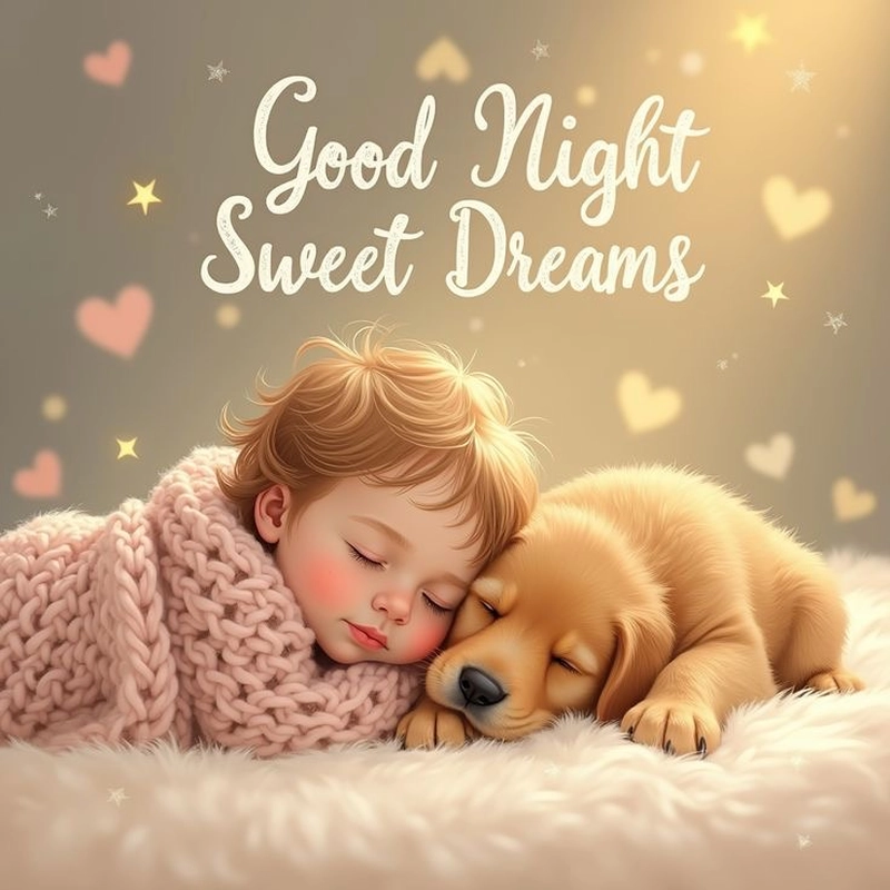cute baby good night images