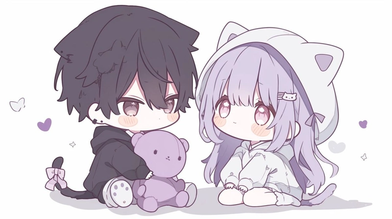 cute couple dp for instagram half half anime