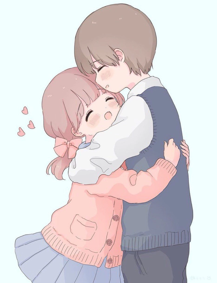 cute couple hug dp
