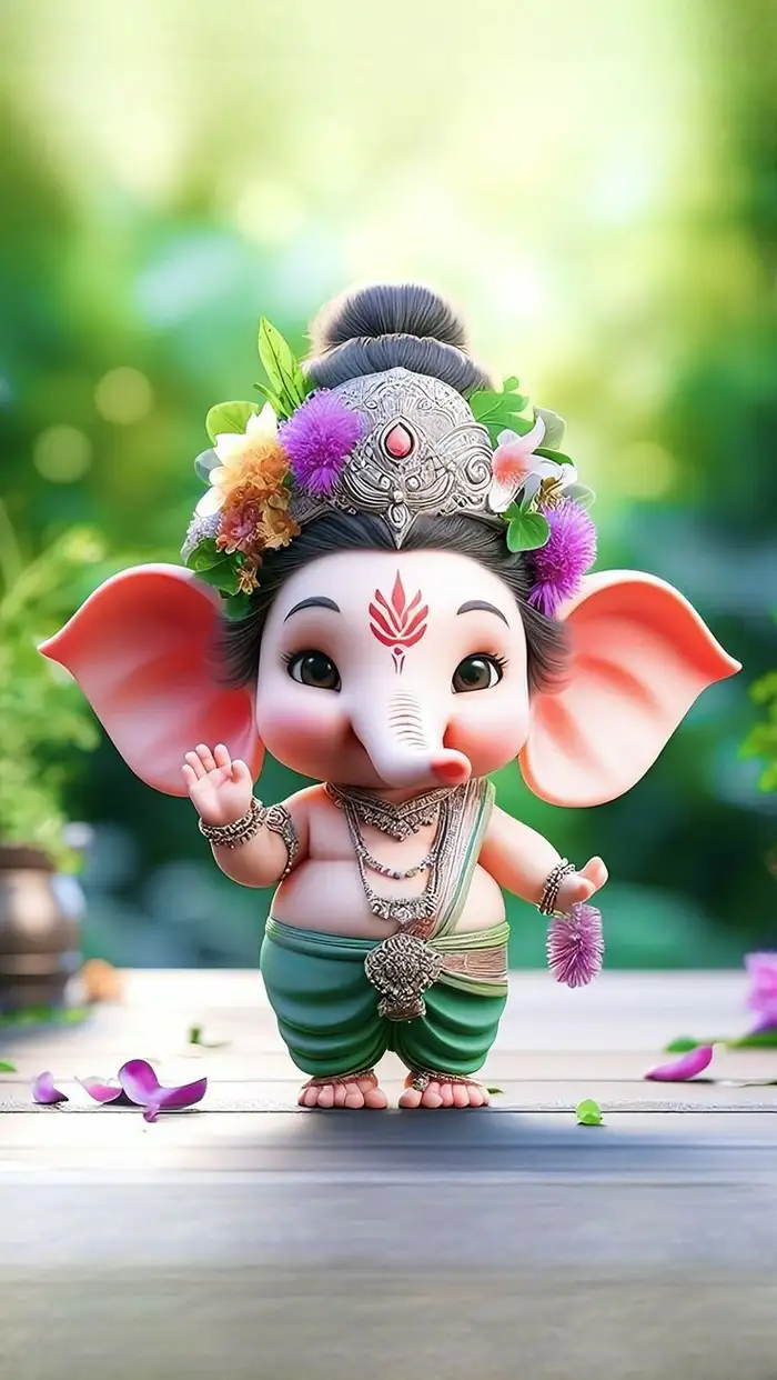 cute ganesha dp hd