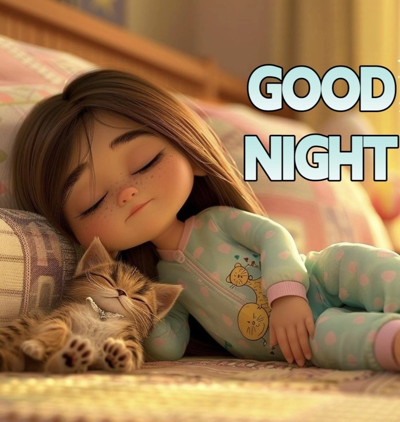 cute good night image