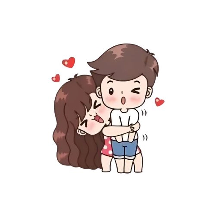 cute hugging dp
