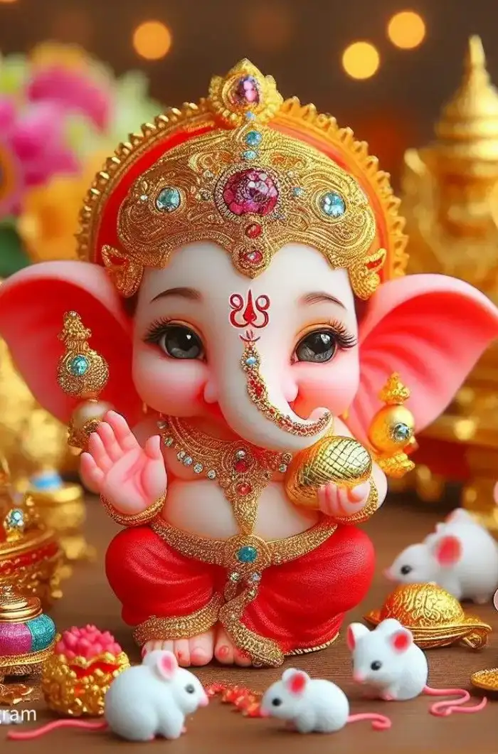 cute lord baby ganesha dp