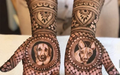 dog mehndi design for kids
