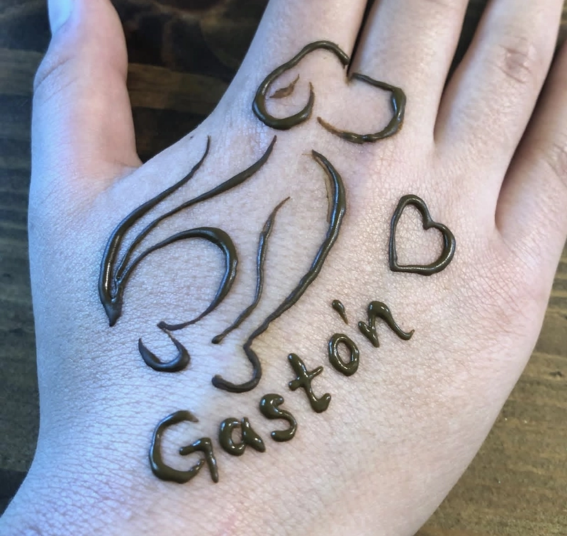 dog mehndi