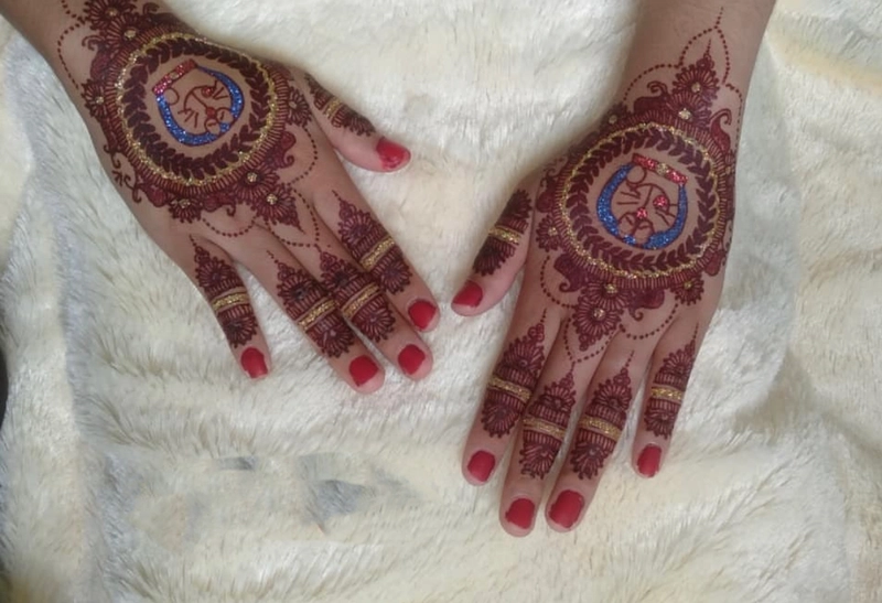 doraemon mehndi drawing