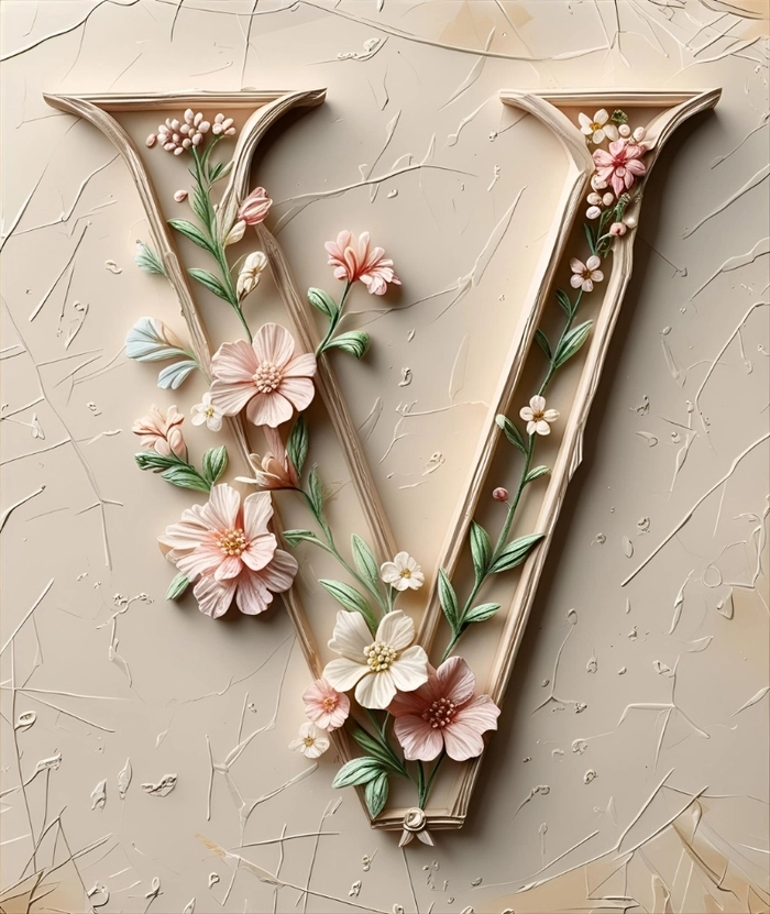 dp for stylish v letter download