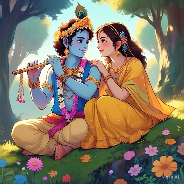 dp of radha krishna
