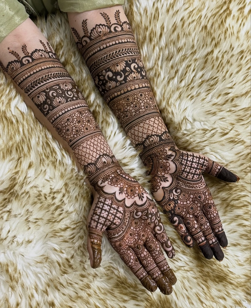 dulhan mehndi design 2025 full hand