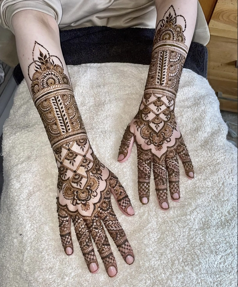 dulhan mehndi full hand mehndi design new