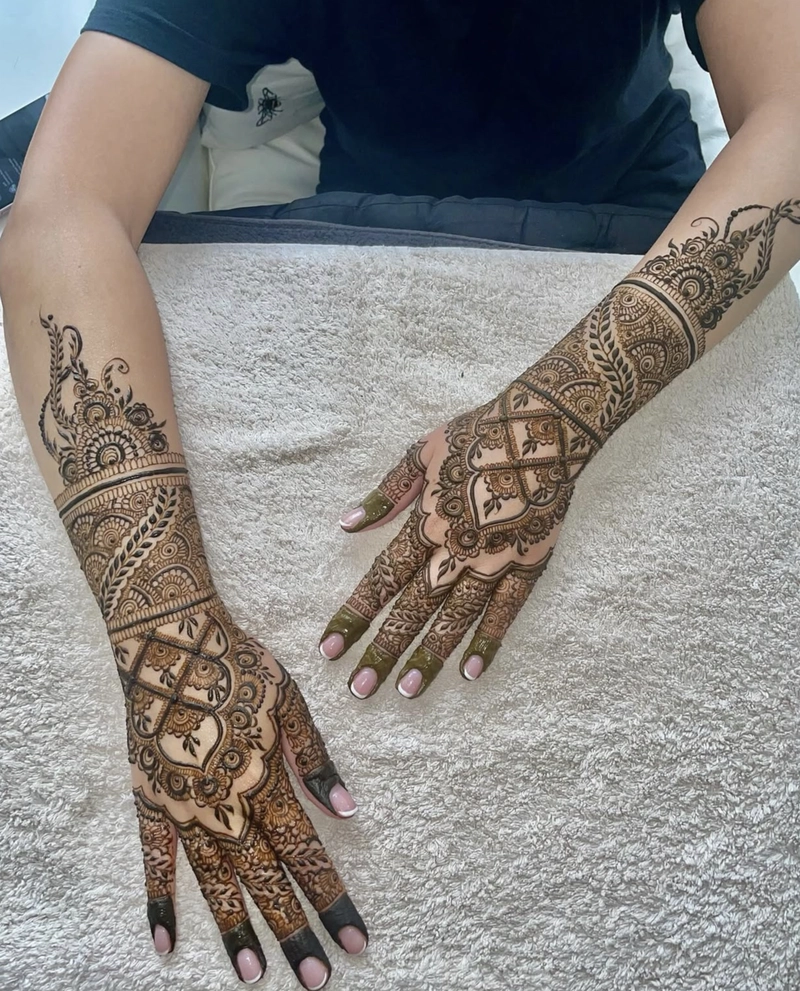 dulhan mehndi mehndi design easy full hand_