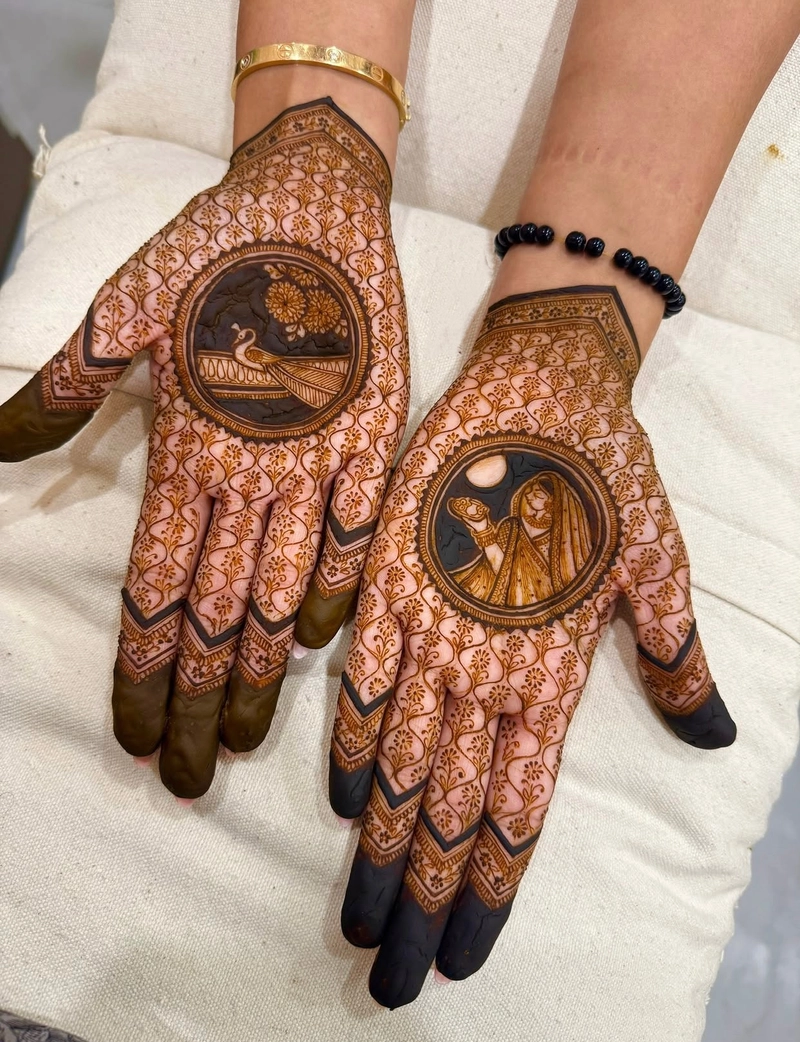 easy mehndi design for vat savitri vrat