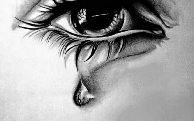 eyes crying art